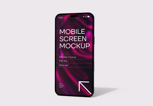 Phone Screen Mockup Display