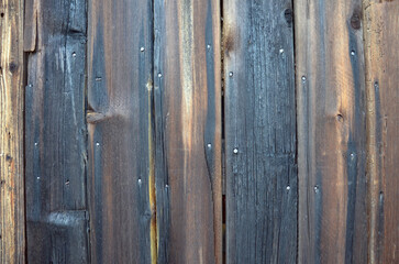 Sun-Burned Natural Wooden Boards Texture.