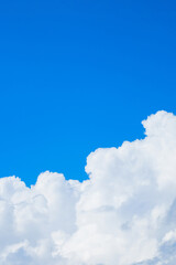 夏　青空　雲