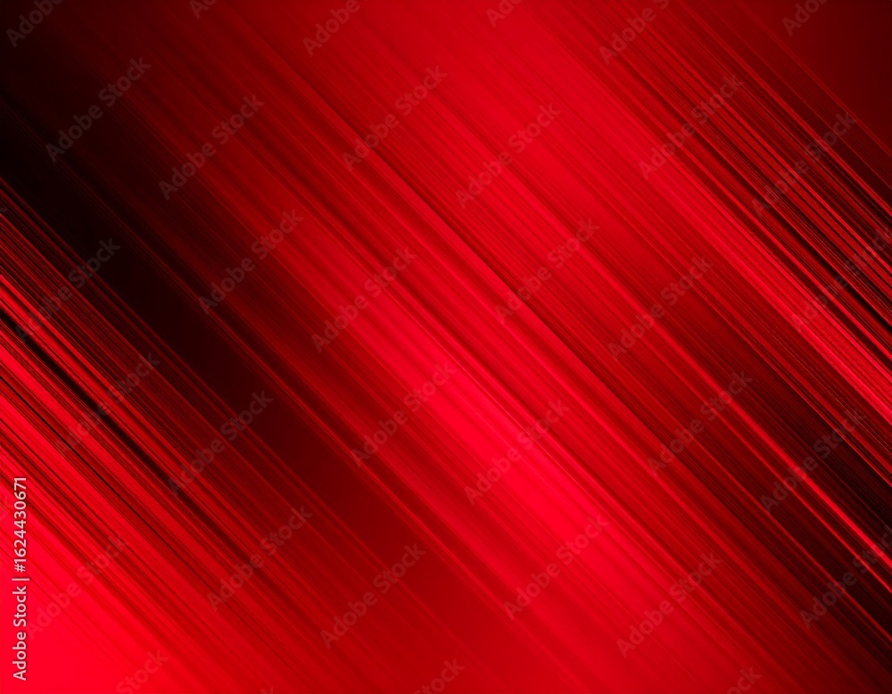 Poster abstract red background with diagonal lines, blurred effect and dynamic lighting
