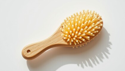 a high resolution, ultra sharp isolated bathing brush made from soy wax, placed on a pure white background with no shadow or minimal soft shadows only