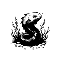 Enchanting creature illustration: A whimsical reptile with character in a fantasy setting artwork shows artistic value