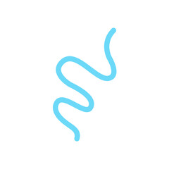 Hand drawn squiggly lines elements