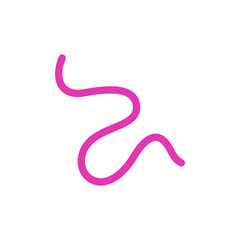 Hand drawn squiggly lines elements