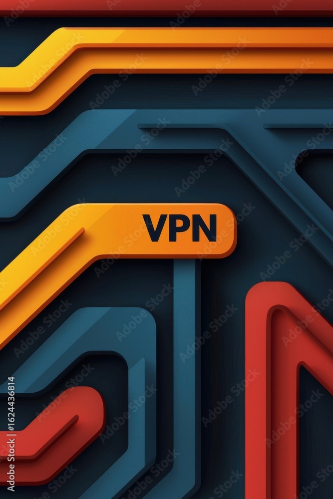 Poster incognito user concept. colorful abstract design featuring 
