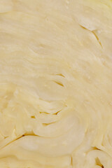 cut white cabbage during slicing for salad preparation, pieces of sliced white cabbage , details of fresh cabbage chopped into small pieces for convenience of cooking