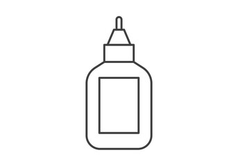 Icono negro de bote de pegamento