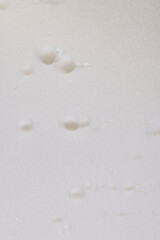 old dirty foam porous structure is old and dirty after use and long-term operation, close up