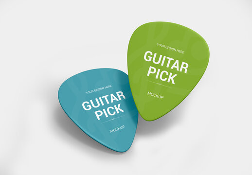 Guitar Pick Mockup Template