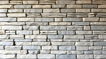 Fototapeta premium Modern stone cladding creating a textured wall background