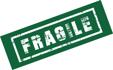 fragile important Rubber Stamp Vector Template	