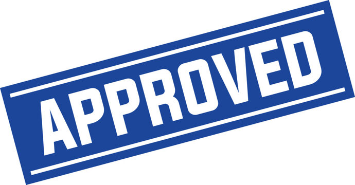 aproved Rubber Stamp Vector Template	
