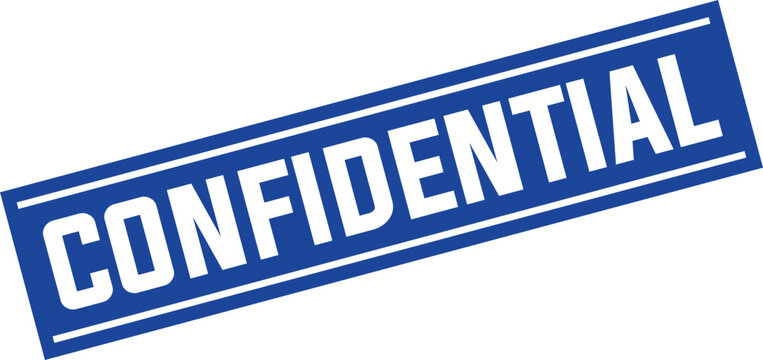 confidental Rubber Stamp Vector Template	