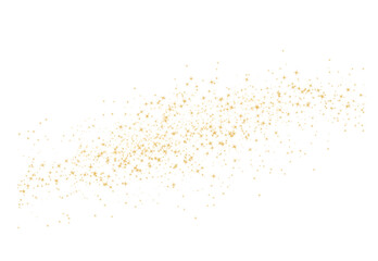 Campo de Estrellas Doradas sobre Fondo Aislado Transparente PNG