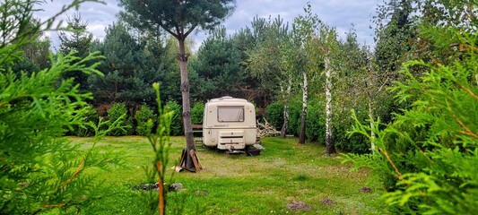 A Comfortable and Cozy Caravan Retreat Nestled in Beautiful, Lush, Greenery All Around You