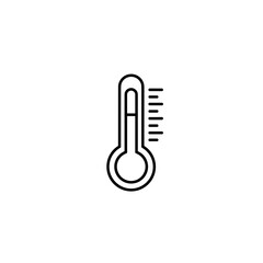 Thermometer vector icon for medical concept and health monitoring