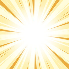 Obraz premium Hunyadi Yellow Orange Abstract Glowing Sunburst Background. Yellow Color Glow Effect Sunburst Background for Presentation, Banner, Poster, Flyer, Sales. Pop Art Poster for Summer and Spring Theme.