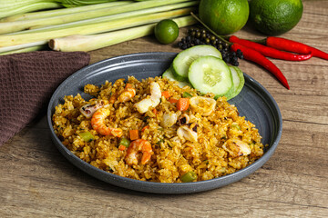 Asian Fried rice with seafood