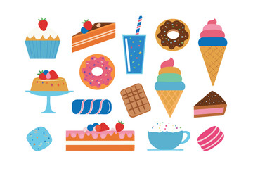 Sweet Delight: A delectable assortment of mouthwatering desserts, capturing the irresistible charm of culinary confections in a visually appealing presentation.