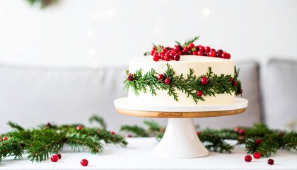 decorated cake on white 