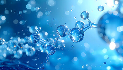 Highly detailed 3D illustration of a nanotechnology filtration membrane, showing micro water