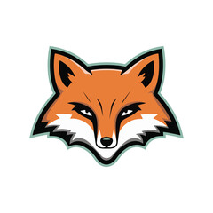 Obraz premium Fox icon Silhouette Vector Style With White Background.