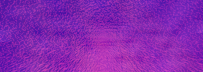 Abstract digital art featuring a vibrant purple pattern with a sense of depth and motion in a contemporary style