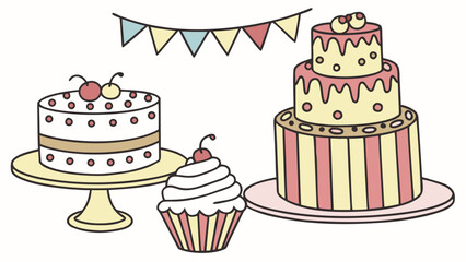 birthday cake with candles