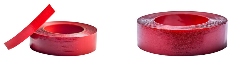 red duct tape isolated on a transparent background