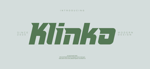 Abstract modern urban alphabet fonts. Typography sport, technology, fashion, digital, future creative logo font.