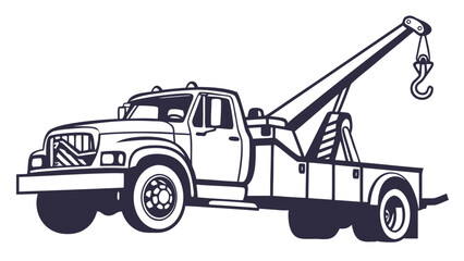 Naklejka premium truck isolated on white