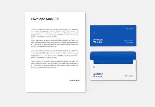 Envelope Mockup PSD Template