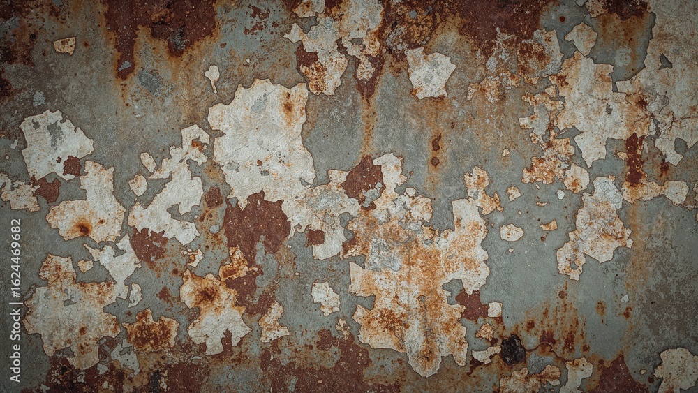Poster zoomed-in image of aged rust pattern