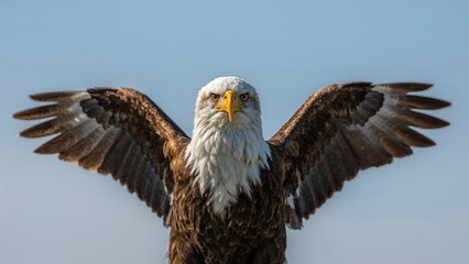 Obraz premium A majestic portrait of a golden eagle