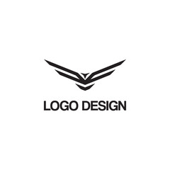 Eagle logo design monogram