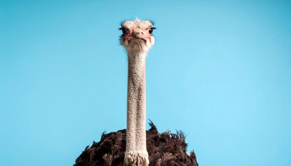 Close Ostrich Head And Neck