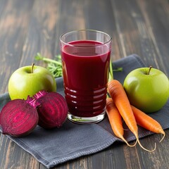 Carrots and beets, Healthy Beet Juice with Apple and Carrot.