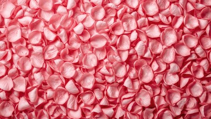 A stunning arrangement of pink rose petals ideal for romantic or maternal celebrations, captured from above.