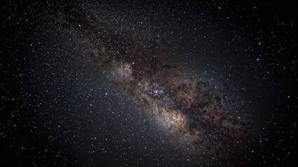 An awe-inspiring sight of the Milky Way glowing under a star-filled sky