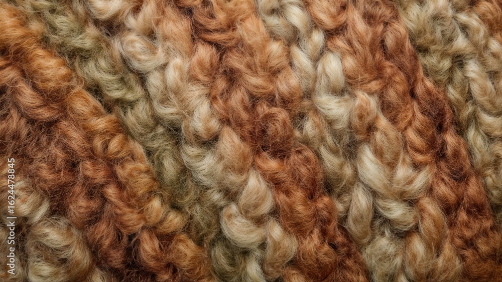 Poster close-up of wool fabric showcasing texture and pattern