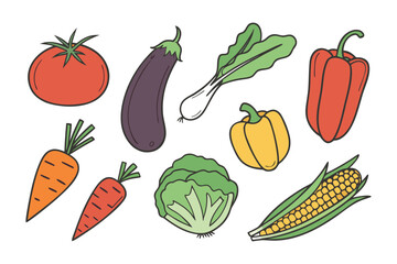 Fresh Veggies: A vibrant assortment of fresh vegetables, a feast for the eyes with natural and organic flavors and textures.