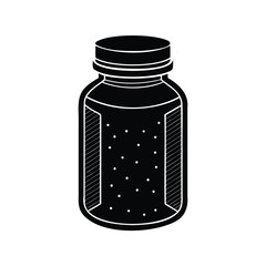 medicine bottle with blank label