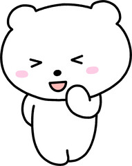 white bear bashful