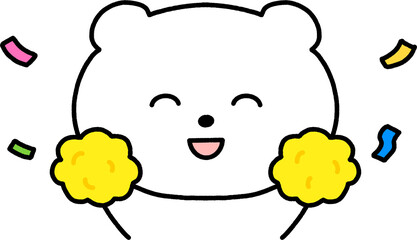 white bear cheer