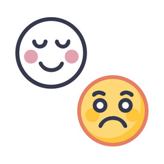 Fototapeta premium Emoji Faces Pack – Vector Reactions and Feelings