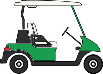 Golf Cart Vector Icon