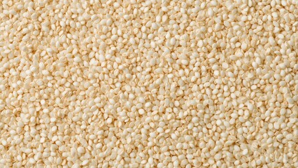 White sesame seeds texture in close proximity