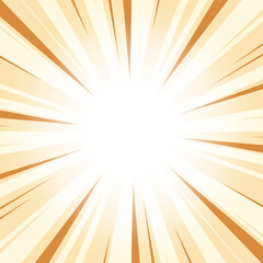 Obraz premium Rustic Orange Abstract Glowing Sunburst Background. Yellow Color Glow Effect Sunburst Background for Presentation, Banner, Poster, Flyer, Sales. Pop Art Poster for Summer and Spring Theme.