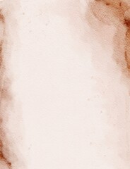Fototapeta premium Abstract Hand Painted Gradient Vertical Background in Terracotta Textured Paper with Ink Splatter