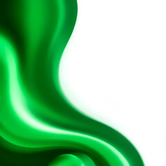 Green Gradient Waves Background – Independence Day Theme